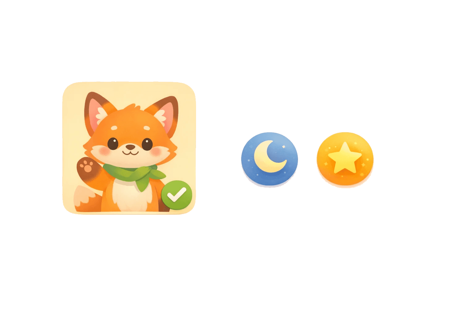 Illustration showing character selection